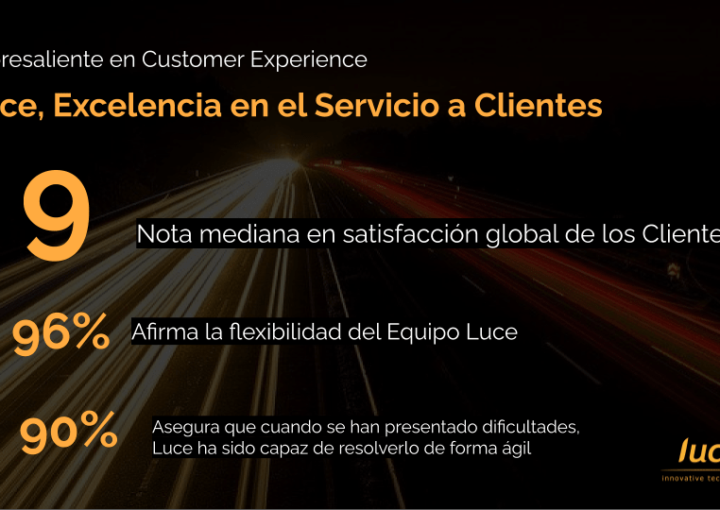 Luce, sobresaliente en Customer Experience